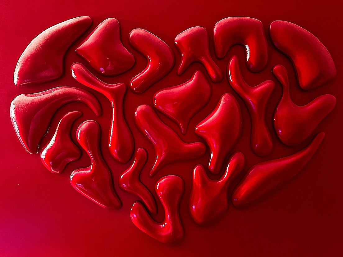 Coeur brisé tableau 3D