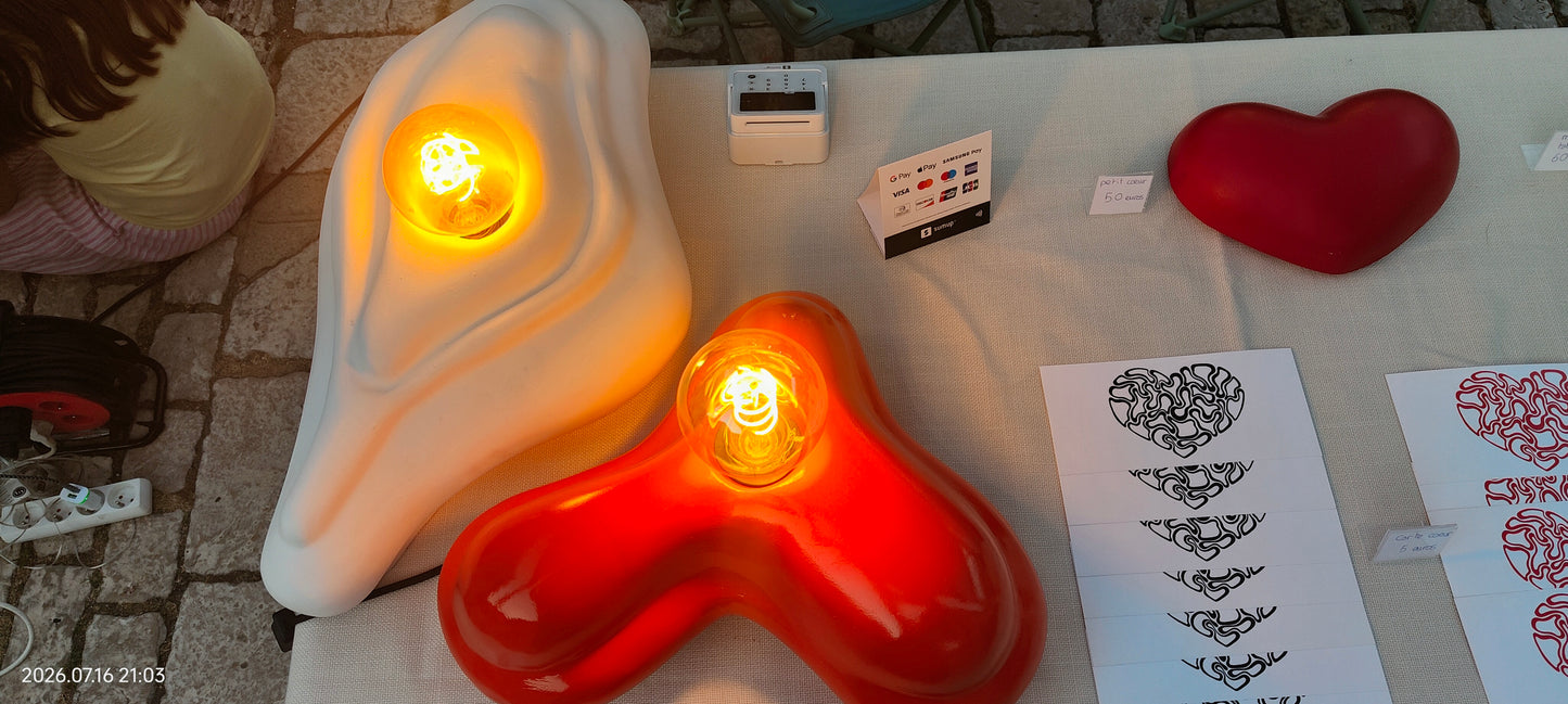 Lampe orange Bolba